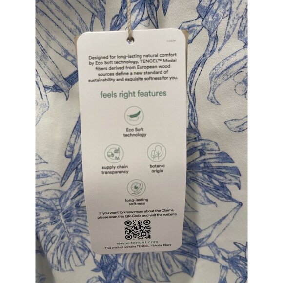 ELIE TAHARI Skinny Ankle Womens Pants White Blue Tropical Floral Bird Havana 10 - Picture 8 of 11